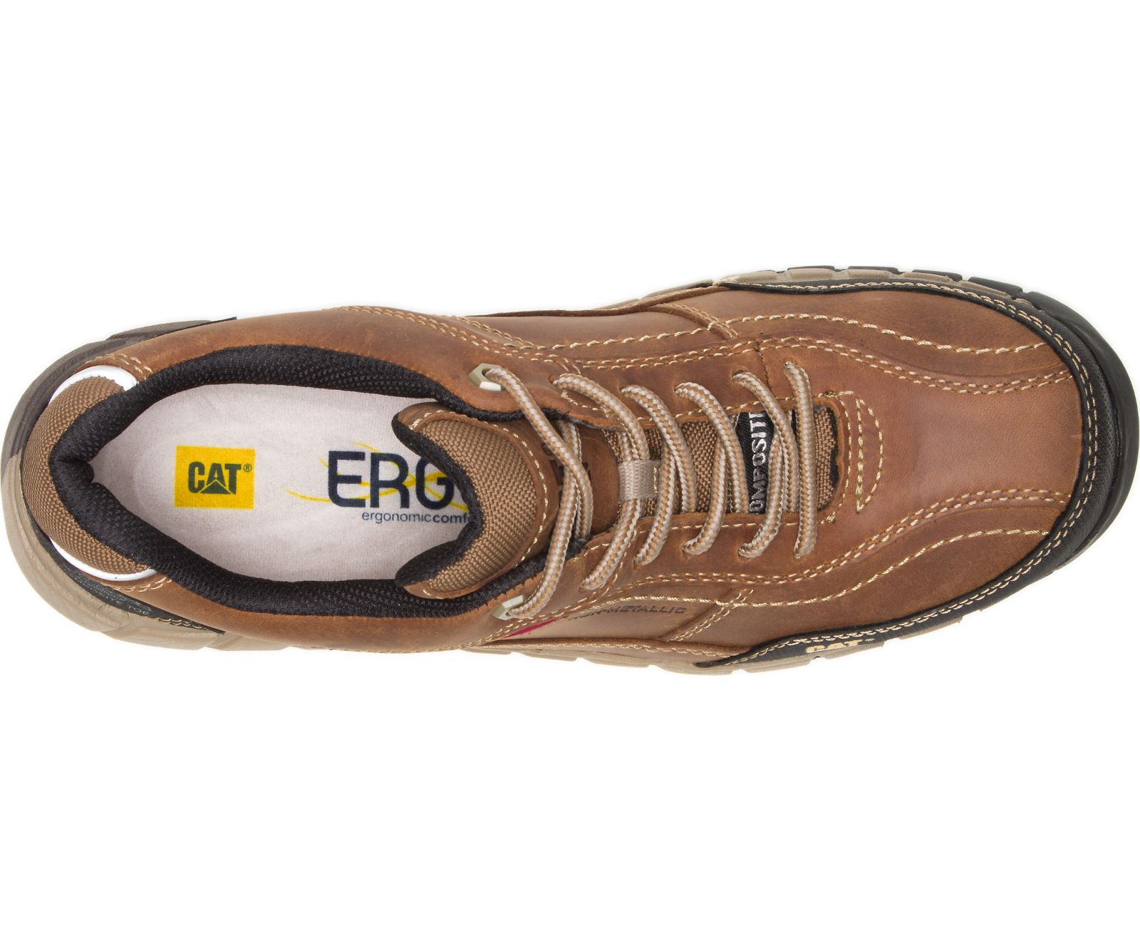 Streamline Leather Composite Toe Work Shoes