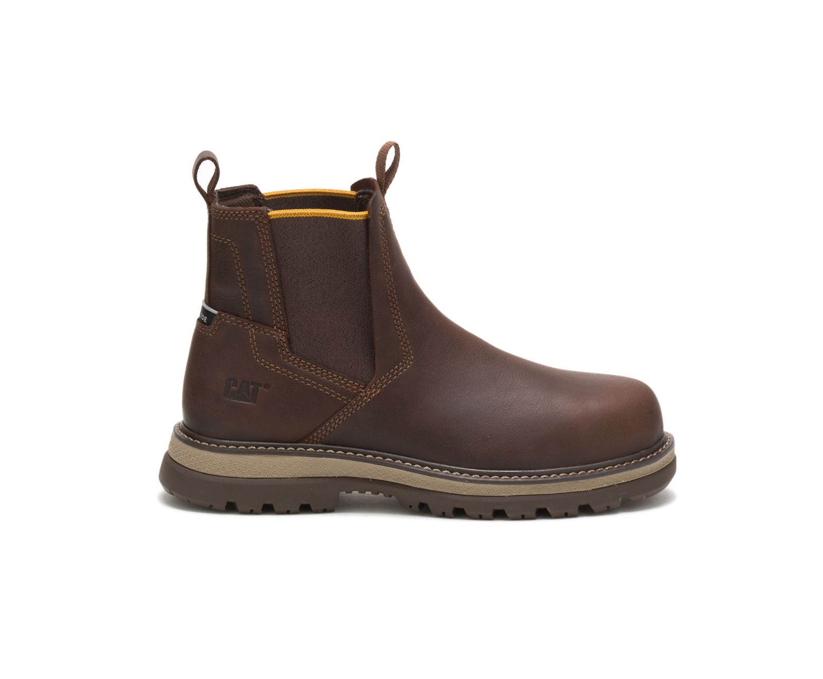 Fairbanks Chelsea Steel Toe Work Boots [caterpillar Shoes1456]